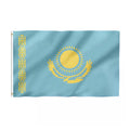 48h Fast Delivery Promotional Product 3x5 Ft Kazakhstan Flag 100% Polyester With Brass Grommets Kazakhstan Flag