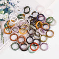 Classic Gemstone Rings Healing Crystal Natural Stone Amethyst Tiger's Eye for Men Women Jewelry Gifts