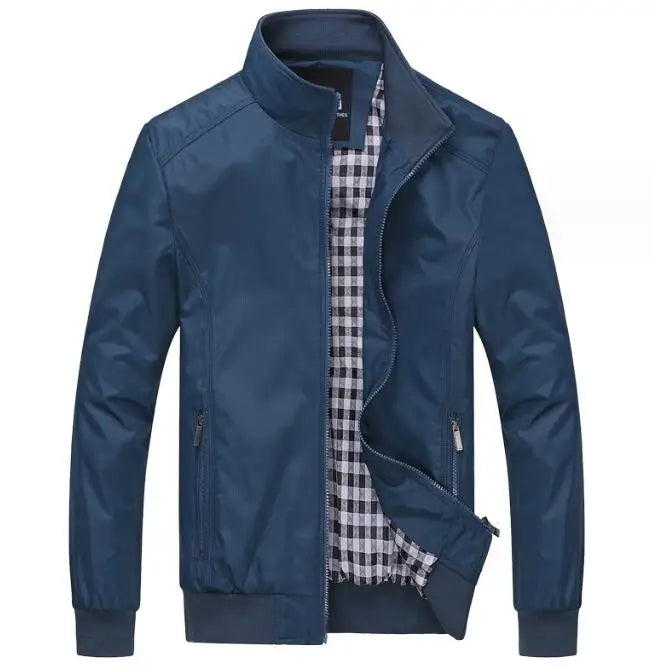 Custom Outdoor Coat Fall Winter Jacket for Men Windproof Long Sleeve Casual Jacket Coat Bomber Jacket