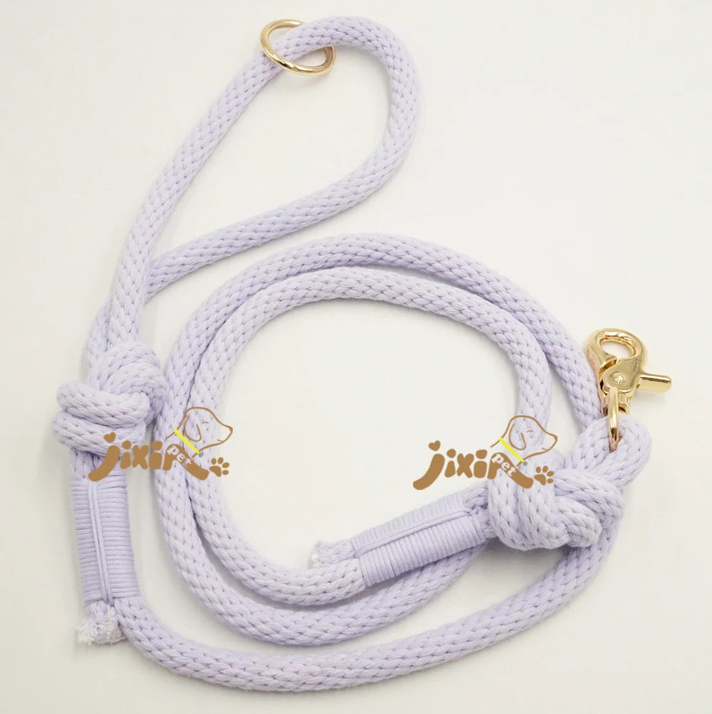 Hot Sale Cute Dog Leash Classic Solid Mountain Climbing Durable Round Rope Dog Pet Leash With Heavy Duty Clasp