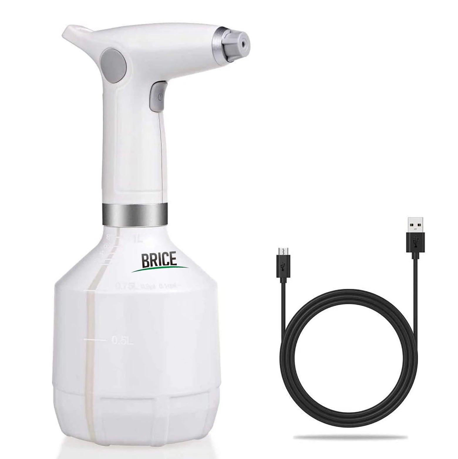Free Sample 1L Plastic Bottle Hand Held Electric Sprayer with CE Approved USB Charge Plastic Battery Garden Water Mist Sprayer