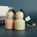 Empty 12ml Wooden Cap Glass Car air Freshener Hanging Perfume Bottle Fragrance Bottle Diffuser with Wooden Cap