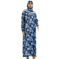 Abaya Dubai Turkey Islamic Clothing Women 2022 Floral Print Muslim Dress Ramadan Classic Vintage Hijab Long Sleeve Casual Robe