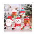 2022 New Year Decor Transparent Christmas Candy Jar Santa Bag Sweet Natal Present Box Christmas Decorations