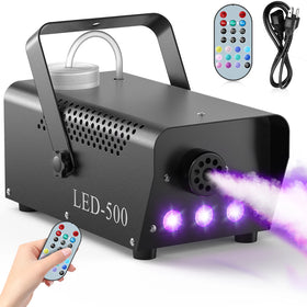 U`King Aluminum Alloy 500W Smoke Machine for Wedding Stage With Remote Control Dj Party Smog Led Rgb Fog Machine