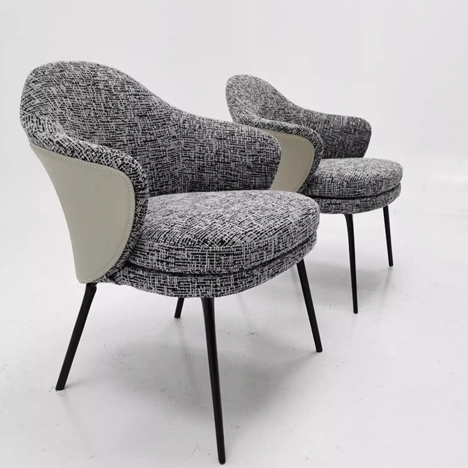 Italian Style Modern Luxury Stainless Steel Dining Chair Upholstered Velvet Fabric for Restaurant Kitchen Dining Room School