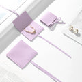 Good Quality Purple Unique Luxury Jewellery Pouches Packing Necklace logo Customize Microfiber Custom Jewelry Bag