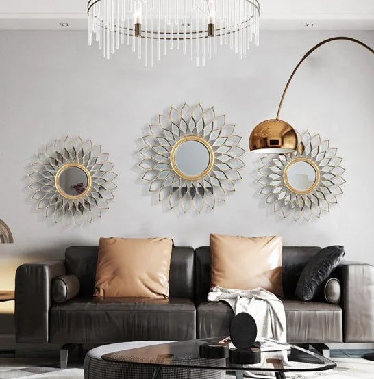 Furniture MDF Frame Wall Eye-catching Design Hot Trend Hanging Decorative Mirror Wall Mirror