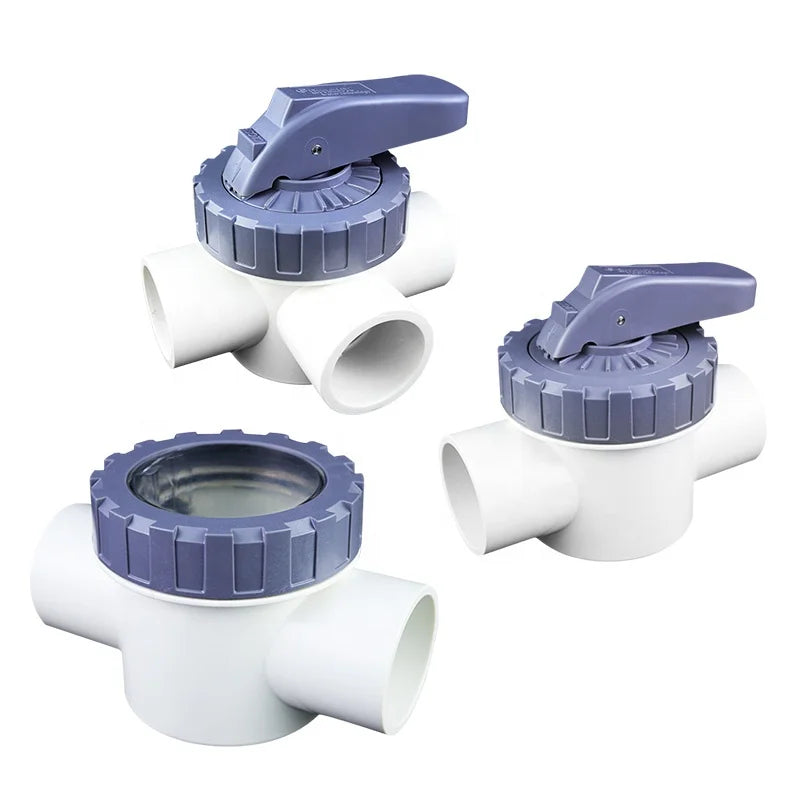 Hot New Product Plastic PVC Ball Valve Transparent Check Valve 2-way (1 1/2") 2" Electric Actuator PVC Shunt Valve