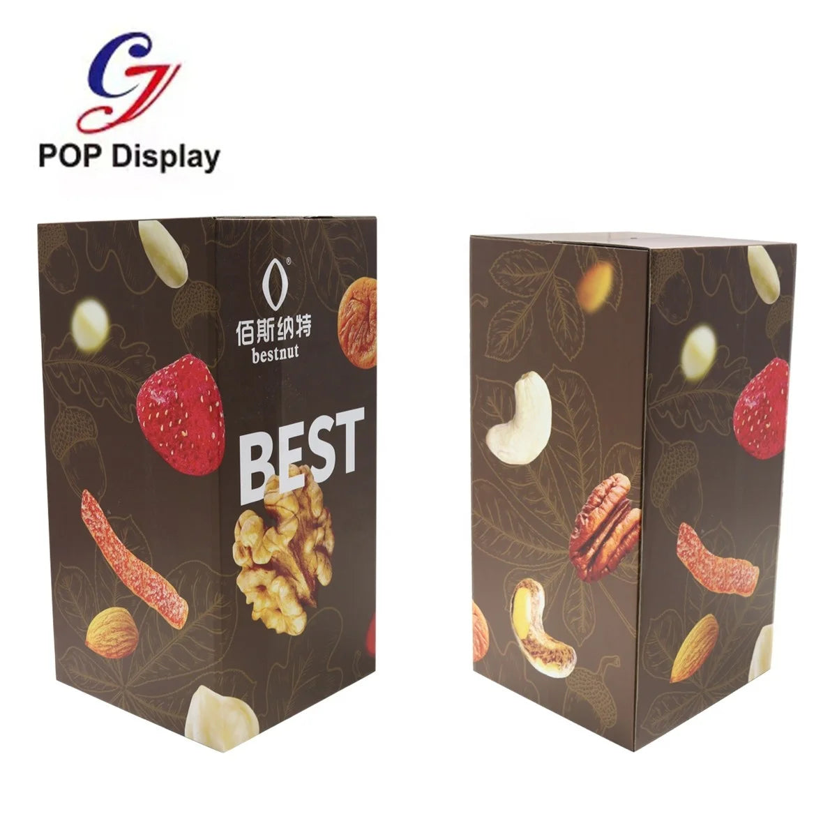 Customized Design Cardboard Dump Bin Boxes Display Promotion Candy Food Paper Corrugated Floor Carton Display Cabinet Store Shop