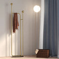 Modern Customized Silver Environmentally Friendly Commercial Floor Hanger Coat Rack for Clothing Storage