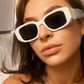 Jiuling Ins Style Personality Retro Wide Leg Shade Small Sunglasses 2023 Irregular Full Frame Sunglasses