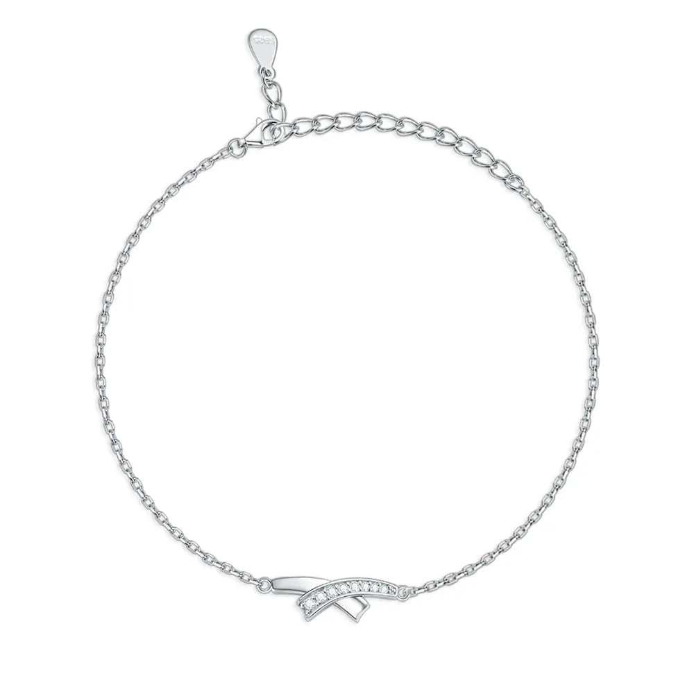 925 Silver Women's Bracelet Fashion Minimalist Variety Charm Trendy Zircon with Rhodium Plating for Gifts Parties Weddings