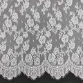 Asian Clothing Soft Eyelash Chantilly Lace Fabric Floral 3meters Length LT21501
