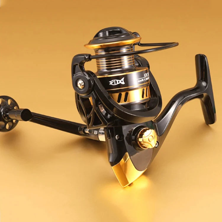 New Metal Fishing Reel 5.2:112Kg Max Drag Sea Fishing Reel Saltwater Spinning Fishing Reel
