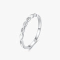 Ailmay 925 Sterling Silver Stackable Simple Minimalist Finger Rings for Women Engagement Gift Silver Jewelry