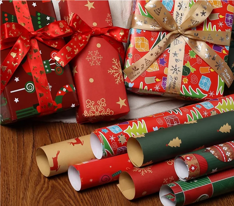 Luxury Flower Wrapping Paper Recycled Gift Flower Packing Paper Custom Printed Wrapping Paper for Flowers Gifts 60*60cm