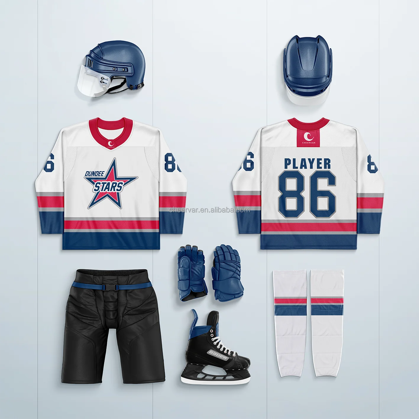 Custom Sublimation Quick Drying Ice Hockey Wear for Junior Team