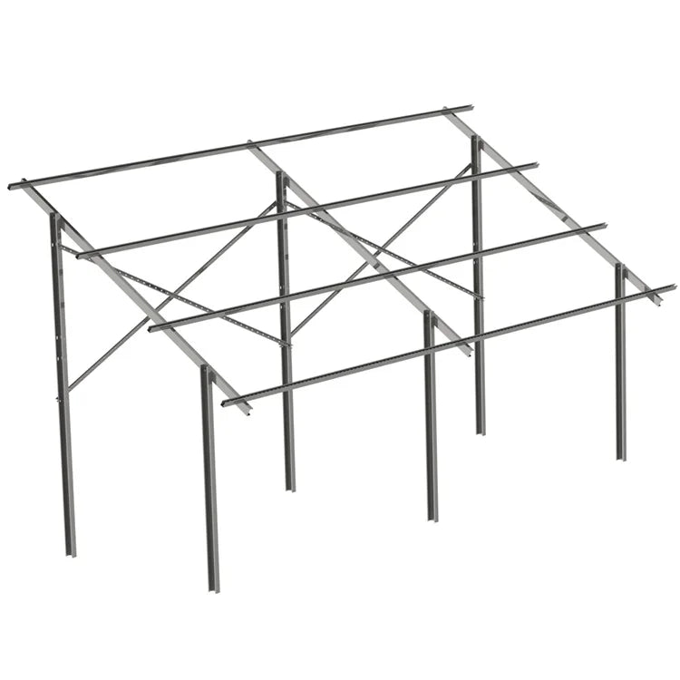 HDG Steel Yuens Good Quality Galvanized Steel Solar Ground Screw Mounting System ISO/CE Certified