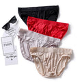 Man Boxer Quick Dry Silk 100% Underpants Breathable Underwear