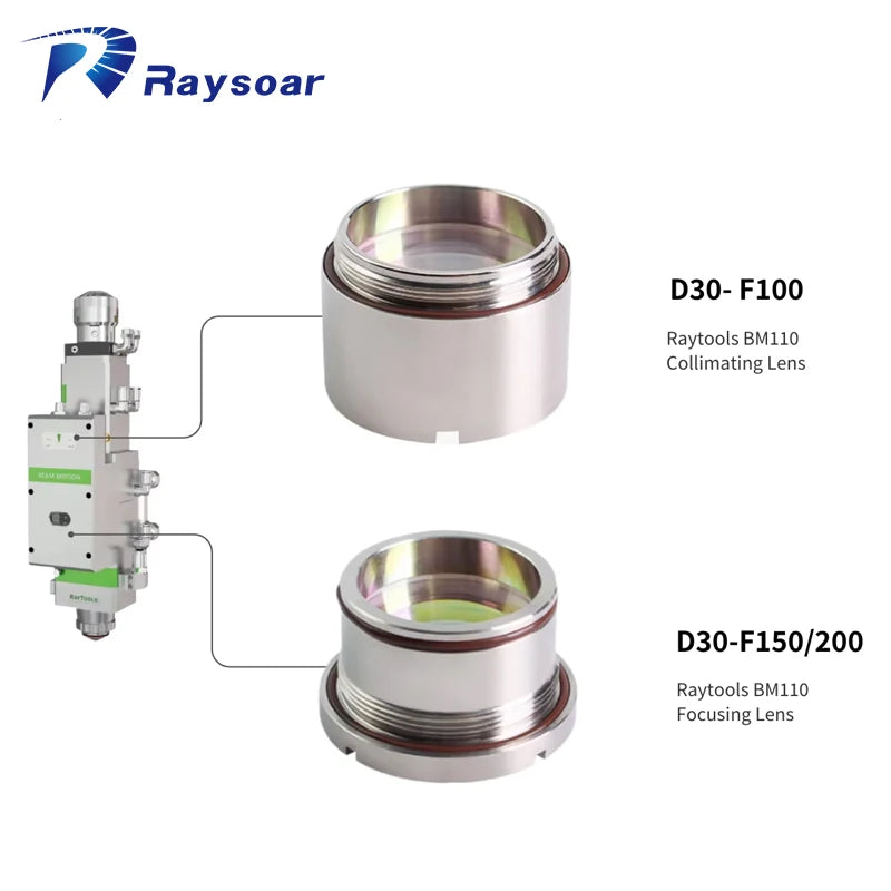 Raysoar Collimating Lens BM109 BM111 BM110 BM114 BM115 BT210B BT240S Cutting Head Fiber Laser Focusing Lens Collimating Lens