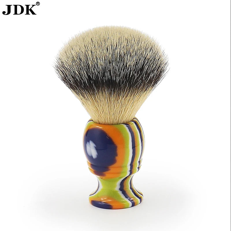 JDK Resin Handle Synthetic Knot Barber Cleaning Neck Dust Shaving Brush