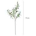 AL-8706 Artificial Film 4-pronged Olive Branch Nordic Style Home Decoration Flower Arrangement Green Plant Wedding Scenery