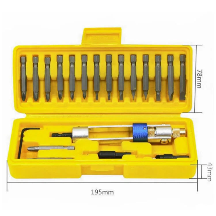 20PC Head Half Time Drill Driver Tools Quick Change Countersink Metal Drill Bit Screwdriver Set
