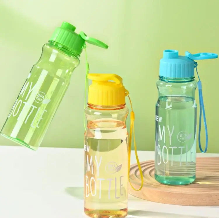 Customized Oem Children 550ml Large Capacity Portable Cute Rabbit Plastic Water Bottle for School Kids