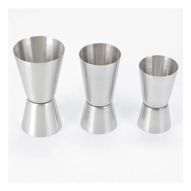Bartender Accessories Wholesale 30ml/60ml Stainless Steel Metal Double Head Bar Measuring Cup Jigger