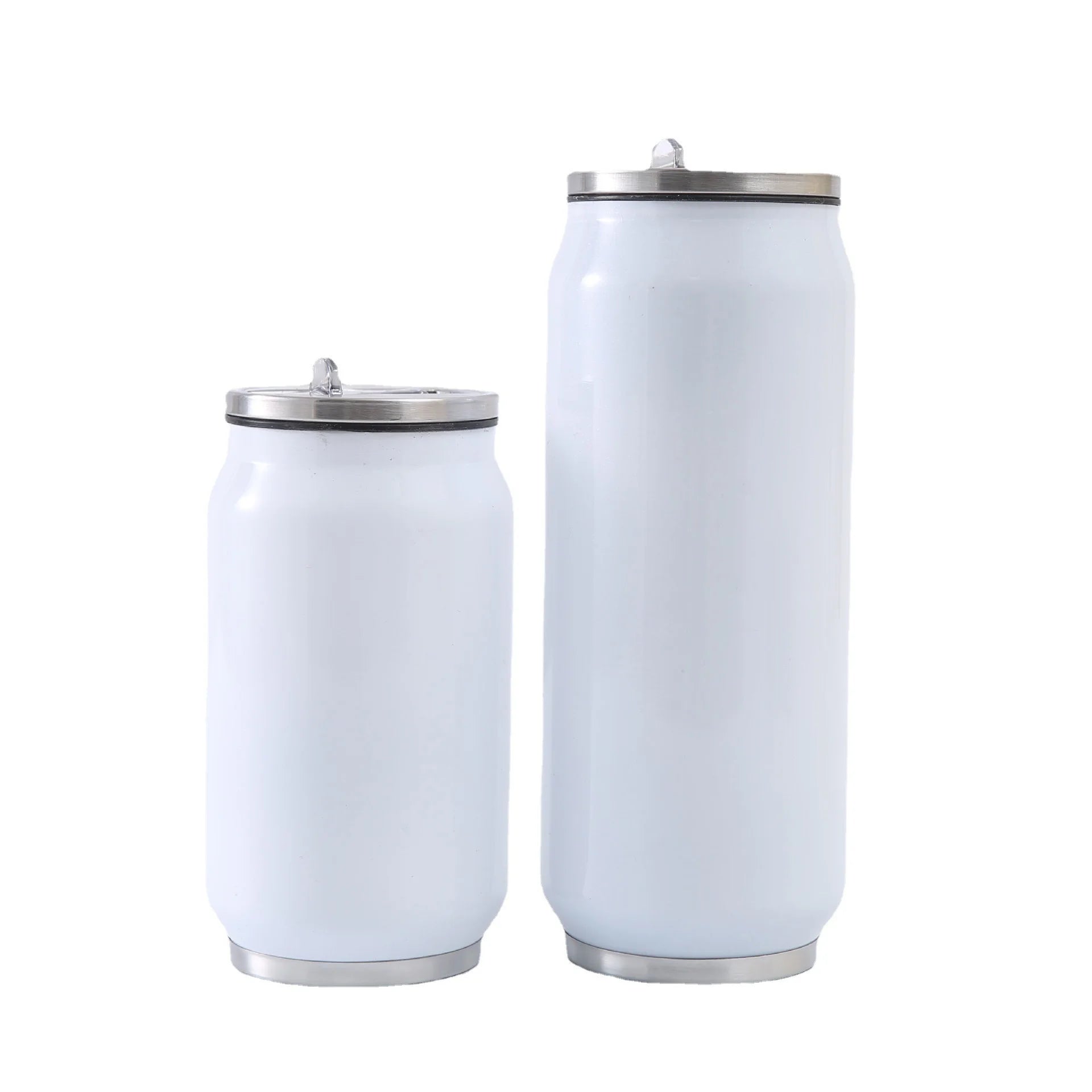 DIY Sublimation  Custom 12 oz 17 oz Stainless Steel Soda Can Style Custom Blank Tumbler With Straw Cola Can