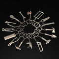 Simulation Mini Wrench Keychain Stainless Steel Tools Metal Key Chains Car Key Rings High-grade Spanner KeyChain Keyring Pendant