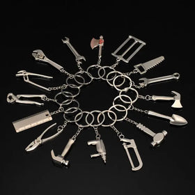 Simulation Mini Wrench Keychain Stainless Steel Tools Metal Key Chains Car Key Rings High-grade Spanner KeyChain Keyring Pendant