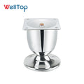 Vt-03.127 WELLTOP New Silver Metal Furniture Legs 70mm 90mm Sofa Table Cabinet Modern Design