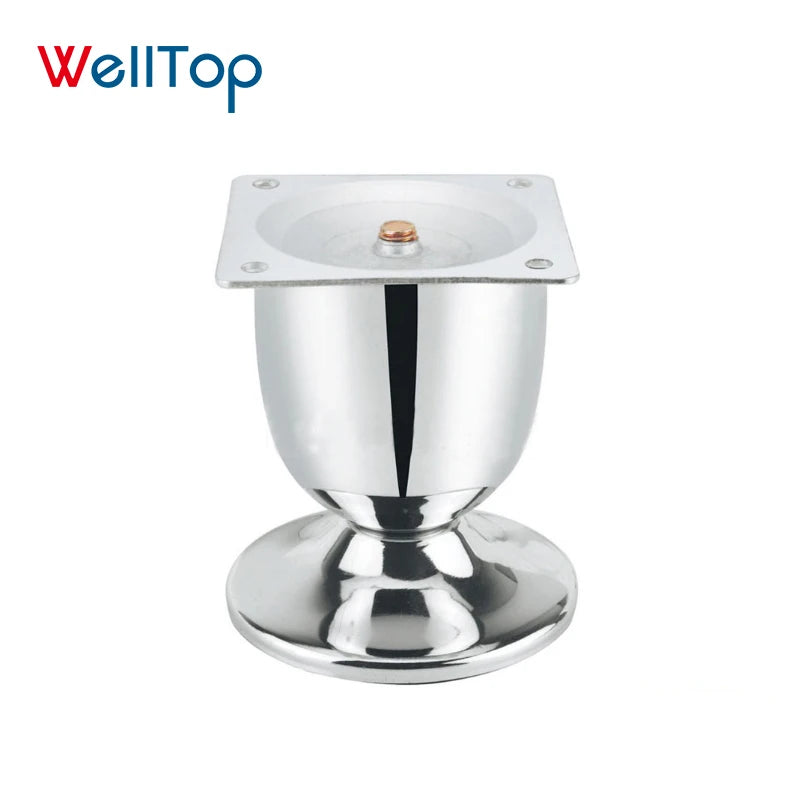 Vt-03.127 WELLTOP New Silver Metal Furniture Legs 70mm 90mm Sofa Table Cabinet Modern Design