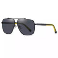 Luxury Men Sunglasses Polarized Metal Frame Tow-color Rubber Temple Mens Vintage Shades Sunglasses