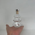 100ml Clear Christmas Tree Shape Air Freshener Perfume Glass Bottle  Bottle With Cork Stopper