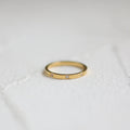 Joolim Jewelry 18K Gold Plated Waterproof Tarnish Free Luxury Dainty 3 Zirconia  Stainless Steel Rings for Women