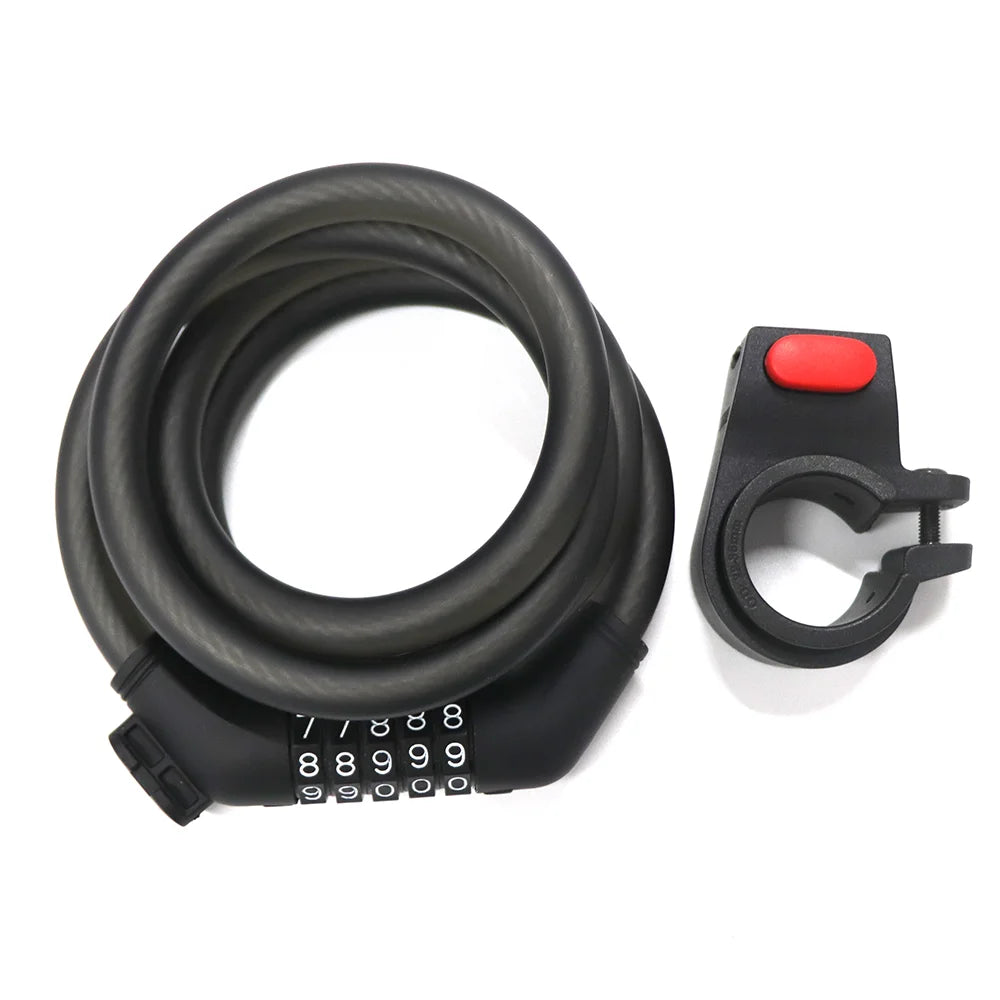Superbsail EU Warehouse Stocks Original Wire Lock for Ninebot Max G30 Electric Scooter Bike Changeable Code Motorcycle Lock