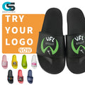 Greatslides Chanclas 2024 Hausschuhe Mit Logo Custom Trending Slippers for Men Male Designers Slippers Design Your Own Slippers