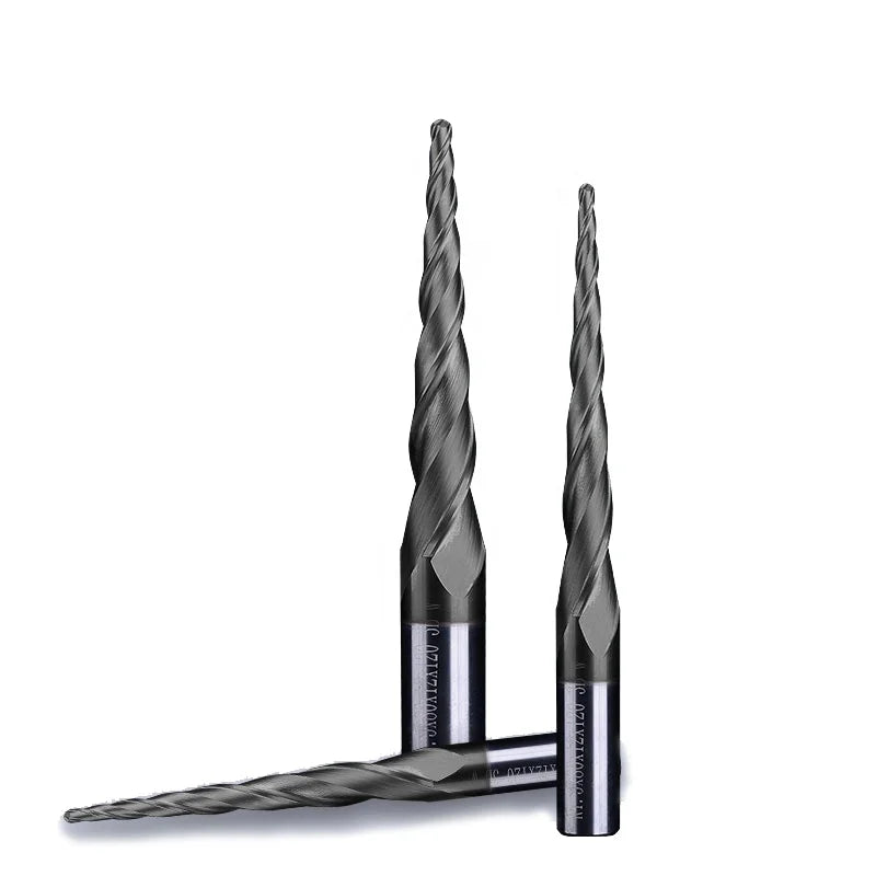 Factory Wholesale Price Solid Carbide End Mill Ball Nose Taper End Mill Cutters CNC Wood Cutter Milling