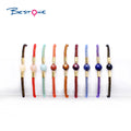 Bestone Wholesale Removable Bracelet Semi-precious Beads Rope Adjustable Cuff Bracelet Natural Healing Stone Beaded Bracelets