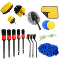 17Pcs Hot Sale Car Cleaning Tool Set Car Wheel Cleaner Wash Brush Supplies Kit