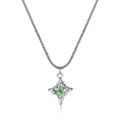 Fashion Stainless Steel Waterproof Jewelry Versatile 18k Gold Plated Four Star Pendant Necklace YF6098