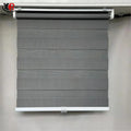 Customized Dual Layer Cordless Zebra Blackout Blinds Day and Night  Window Zebra Blinds