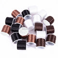 AliLeader 0.8mm Brown Stretchy Wig String Bracelet Beading Jewelry Fishing Line Crystal Cord Elastic Hair Extensions Thread