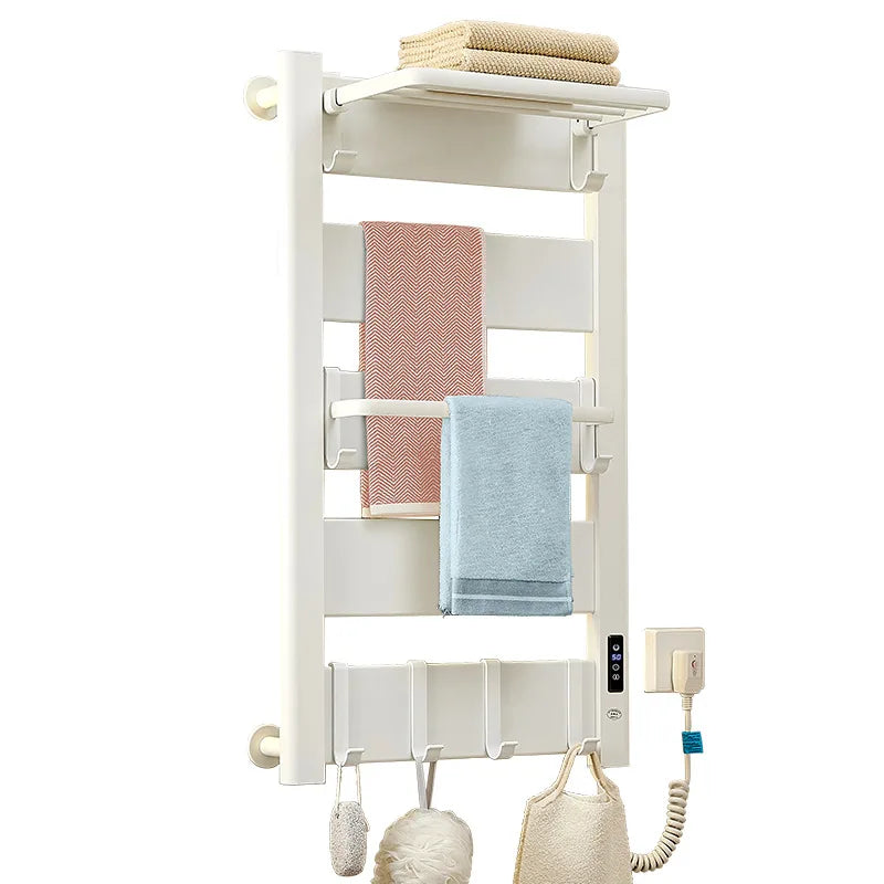 APP Smart Control Electric Towel Rack Automatic Heater Stainless Steel Modern Double Towel Bars Wall Mounting Customized Color 1