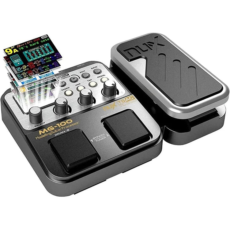 Wholesale NUX Brand MG-100 with 80 Presets 66 EffectsLoop and Expression Processor Electric Guitar Multi Effect Pedal