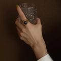 Opal Rings Heavy Industry Titanium Steel Plating 18k Gold Ring Finger Ring Jewelry