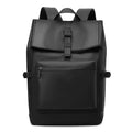 New Business Backpack Neutral Large Capacity Student School Bags for Boys Solid Color Polyester Outdoor Backpack